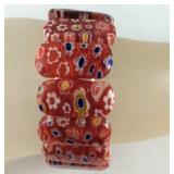 Murano style stretch bracelet