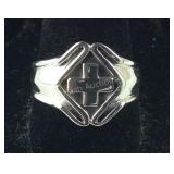 Size 9 Sterling silver cross ring