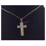 Sterling silver cross necklace