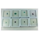 Eight assorted gemstones
