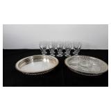 Servingware, includes oneida trays, glass