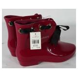 Ankle rainboots, size 7.5/8.5