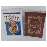 Two Mark Twain books, The Adventures of