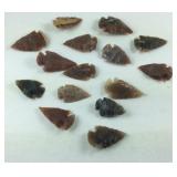 15 arrowheads
