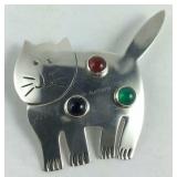 Sterling Silver TC-153 Made in Mexico Cat