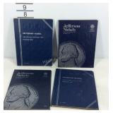 Four partial nickel collection books