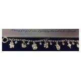 Four nativity scene charm bracelets 8in