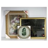 Wall art, floral print 26x32, leaf wall hanging