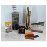 Coin sorters, coin wrappers, and Pelouze postage