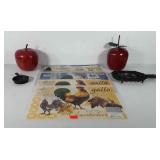Kitchenwares, includes rooster place mats,