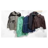 Jacket group, includes five jackets, two totes,
