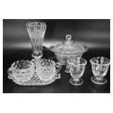 Fostoria glassware, includes "Rogene" etched deep