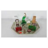 Home decor, includes glass paperweights, perfume