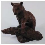 Red Mill bear figure made of pecan resin