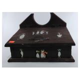 Wood Countertop desk box, handmade, 16"×11", 12"