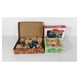 Christmas decor, glass Christmas ornaments in