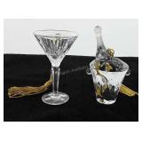 New Years 2000 champagne and champagne glass