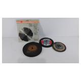 STIHL saw cutting blade and 3 round sanding pads