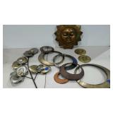 Home decor, sun, floral wall hanger, circle wall