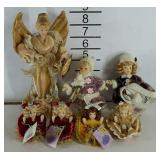 Dolls, porcelain dolls and holiday angel