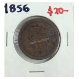1856  large cent