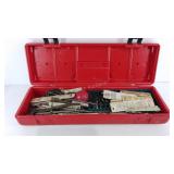 Craftsman tool box with tools, mostly  drill bits
