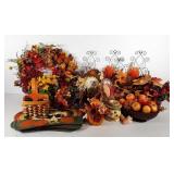 Fall decor, wreath, placemats, centerpieces,