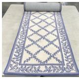 Safavieh 12 foot wool runner rug, 30" wide, good