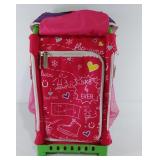 Wheeled tote for carrying figure skates,