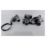 Three 35mm and one digital cameras, Cannon,