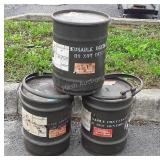 Three Metal Drums, 11dia, 15" high