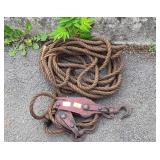 Block and Tackle Pulley System