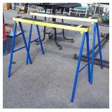 Pair of Metal Folding Saw Horses