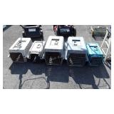 5 Small Animal pet carriers, used condition