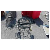 Gardening Accessories lot, Wine Bottle with plate