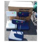 Three Folding Stadium Seats