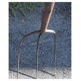 3 Tine Pitch Fork, long handled at 7ft overall