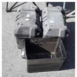 Three Battery Boxes, one no lid