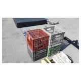 4 Plastic Milk Crates, various Dairy Producers