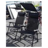 Pair of nice Outdoor Rocking Chairs, mesh