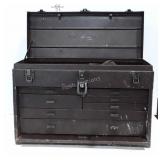 Kennedy metal drawer tool box with various tools,