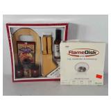 Grilling group, includes flame disk in box and
