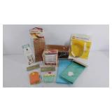 Baking items, pastry blender, baking pans and