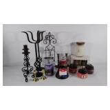 Candles and holders