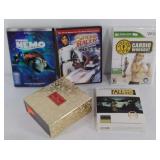 Group of media, 2 DVDs, Wii cardio disc, Audio