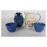 Blue Ridge China "Virginia" pitcher 6" , signed