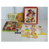 Ephemera, stamp books, baby cars with envelopes,