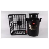 Milk Crate and poly milk can