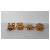 Oregon wooden toy Santa Fe train, 25"