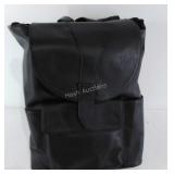 Backpack, new, in package, leather look material
